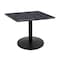 Holland Bar Stool Co 30" Tall In/Outdoor All-Season Table, 30" x 30" Square Black Steel Top OD214-2230BWOD30SQBlkStl - alternate 1